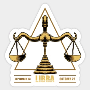 Libra Zodiac Symbol Sticker